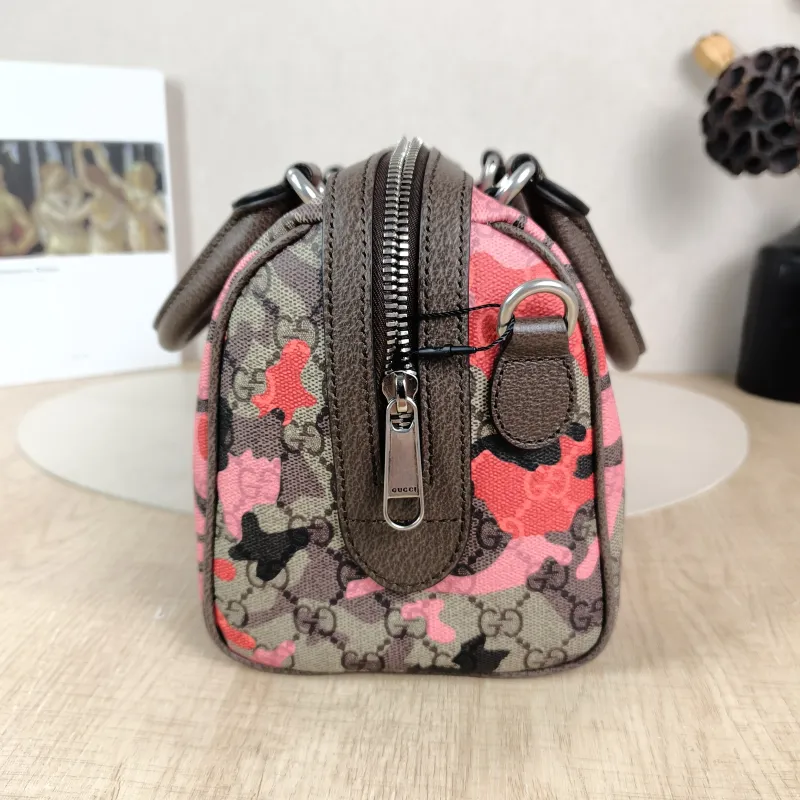 GUCCI Top Handle Bag Top Handle Bag Pink Monogram PVC Small 25 × 14 × 16 cm — detail view 10 of 11