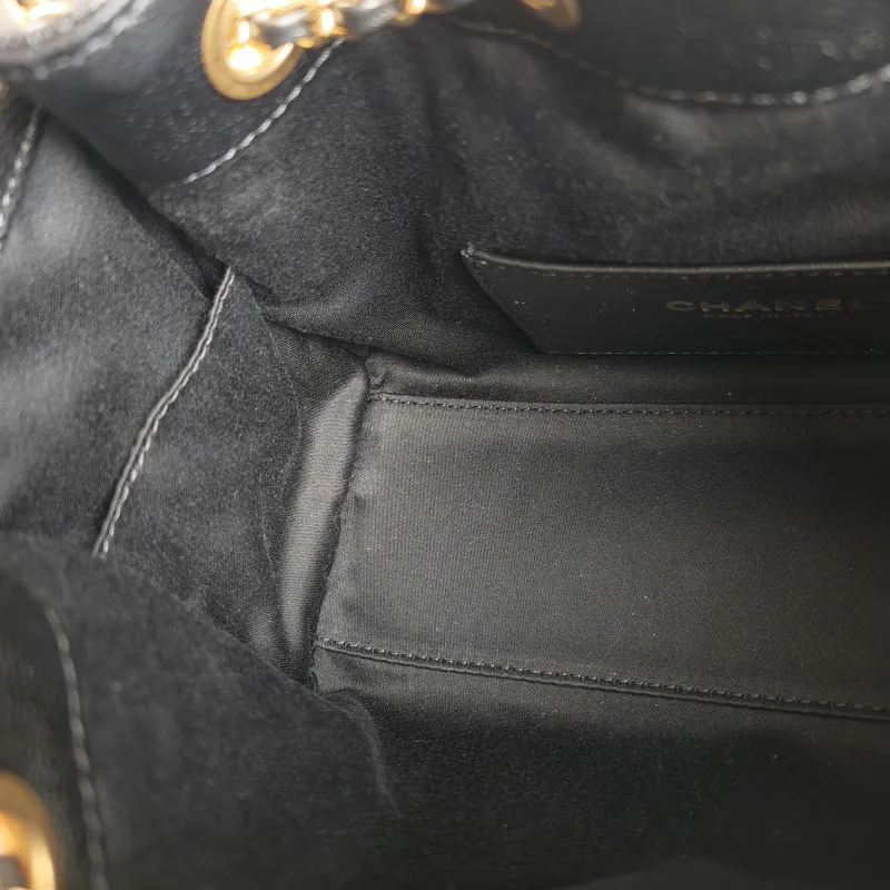 Chanel Shoulder Bag 25Bag Black Grained Calfskin Mini 20 × 12.5 × 22 cm — detail view 1 of 12