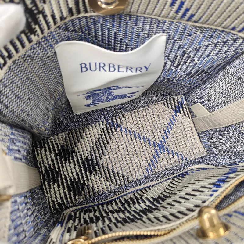 BURBERRY Top Handle Bag Tote Bag Black · Blue · Canvas One Size25 × 11 × 21 cm — detail view 4 of 18