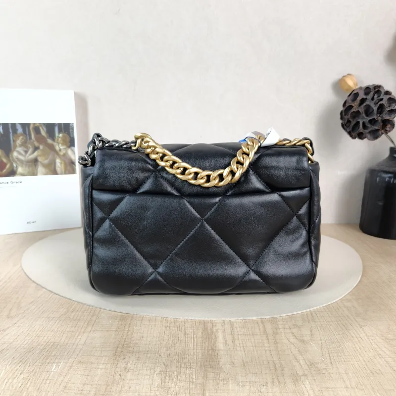 Chanel Crossbody Bag 19Bag Black SL ambskin Small 26 × 9 × 16 cm — cover view 5 of 5