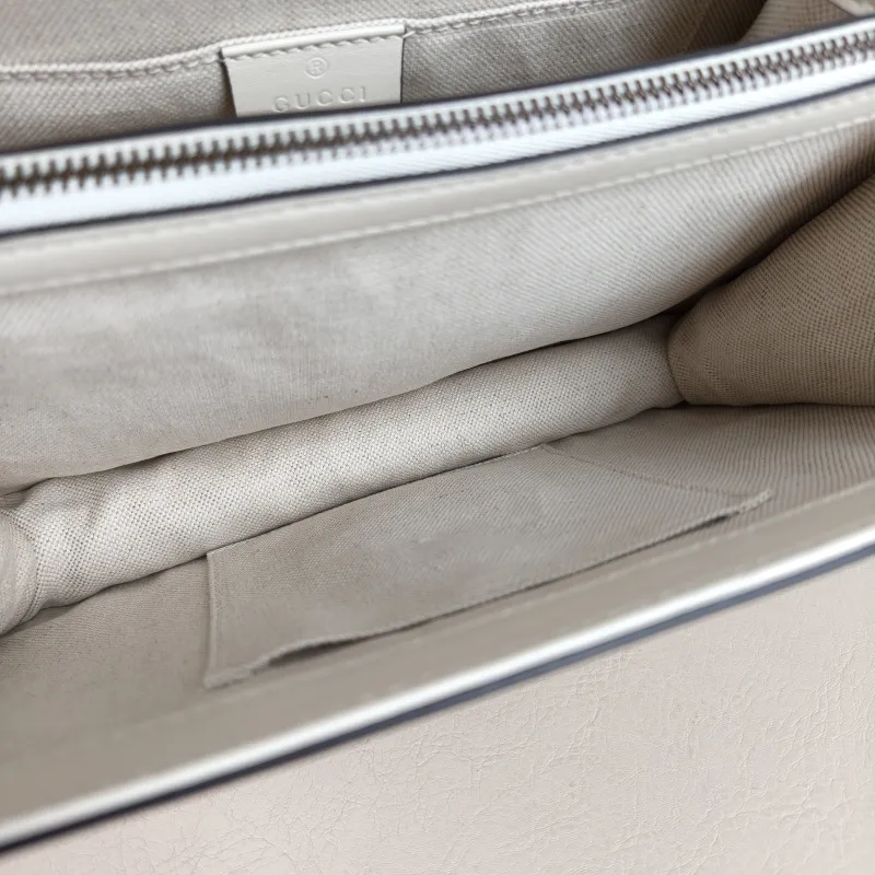GUCCI Crossbody Bag Dionysus Crossbody Bag White · Red · Blue Calfskin Medium 27 × 13 × 18 cm — detail view 11 of 12