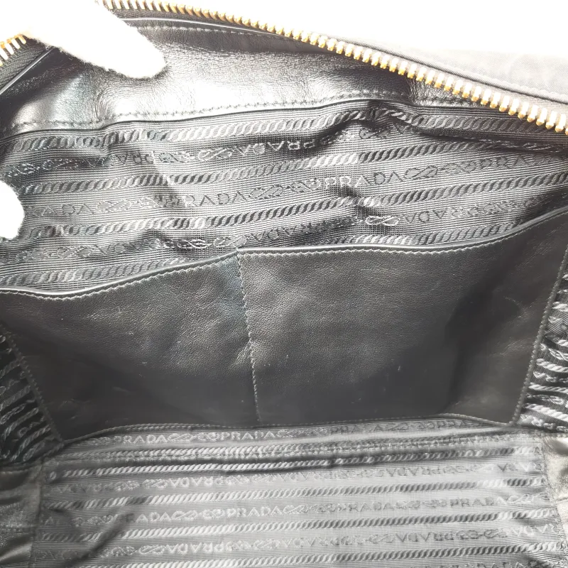 PRADA Top Handle Bag Black Nylon One Size 35 × 9 × 21 cm — detail view 3 of 13