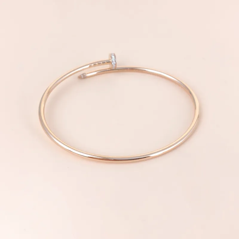 CARTIER Bangle Juste un Clou Bangle Rose Gold Diamond18KR ose Gold Small Edition 19 — cover view 3 of 9