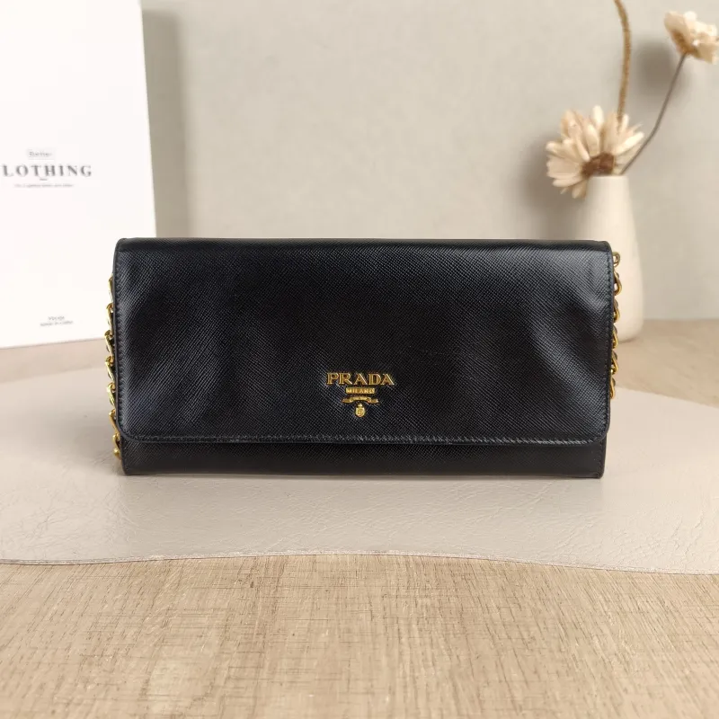 PRADA Shoulder Bag Shoulder Bagwoc Black Calfskin One Size21 × 2 × 10.5 cm