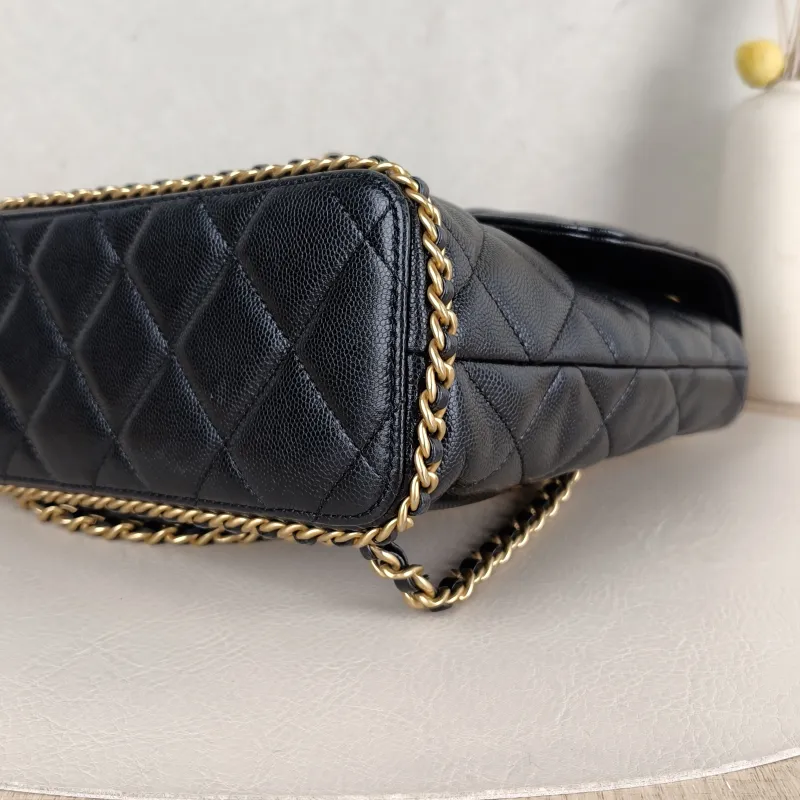 Chanel Backpackado Backpack Black Grained Calfskin One Size20 × 8 × 22 cm — detail view 6 of 13