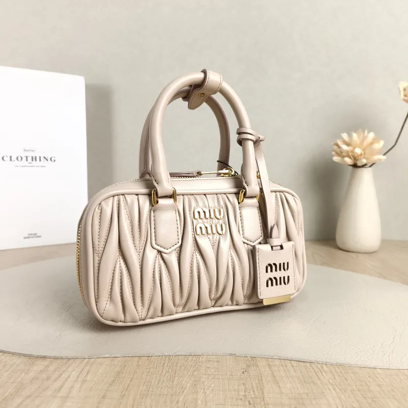 Miumiu Top Handle Bag Arcadie MatelasséCollection Edition Pink Lambskinmini19 × 5 × 10 cm — cover view 5 of 5