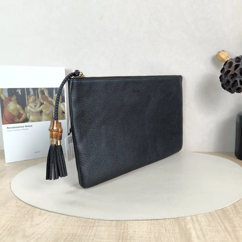 GUCCI Clutch Clutch Black Calfskin One Size34*21 — cover view 2 of 5
