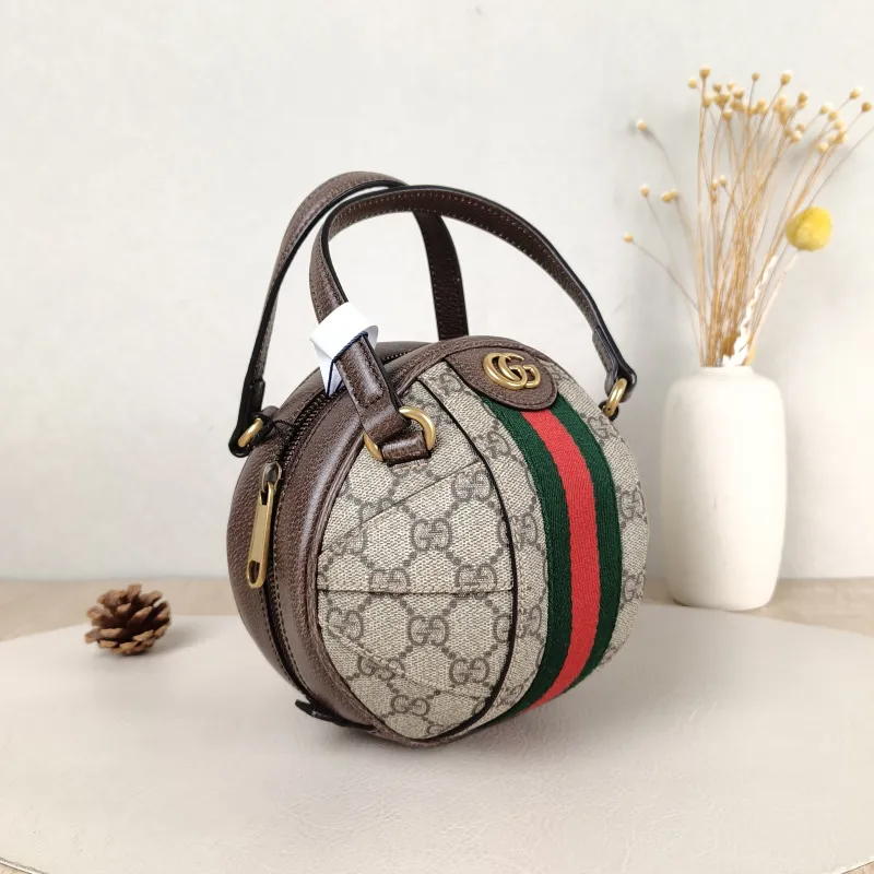 GUCCI Top Handle Bag Ophidia Top Handle Bag Monogram PVC Mini 16 × 16 × 16 cm — cover view 5 of 5