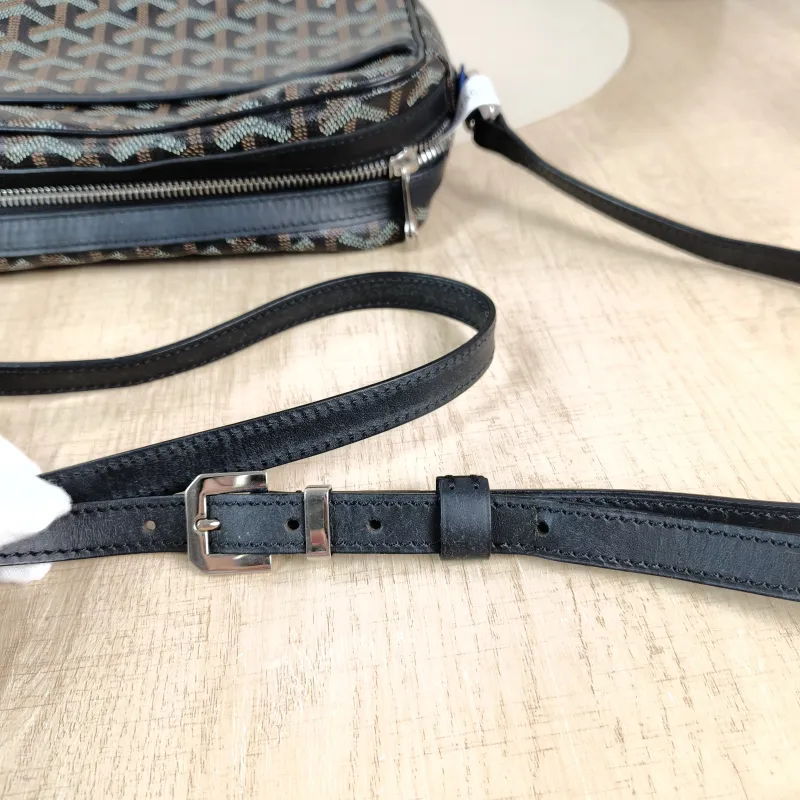 GOYARD Crossbody Bag Black PVC Small 22 × 6.5 × 13 cm — detail view 8 of 12