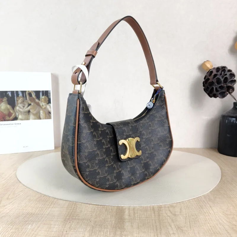 CELINE Shoulder Bag AVA TRIOMPHE Monogram PVC Medium 22 × 7.5 × 17 cm — cover view 4 of 5