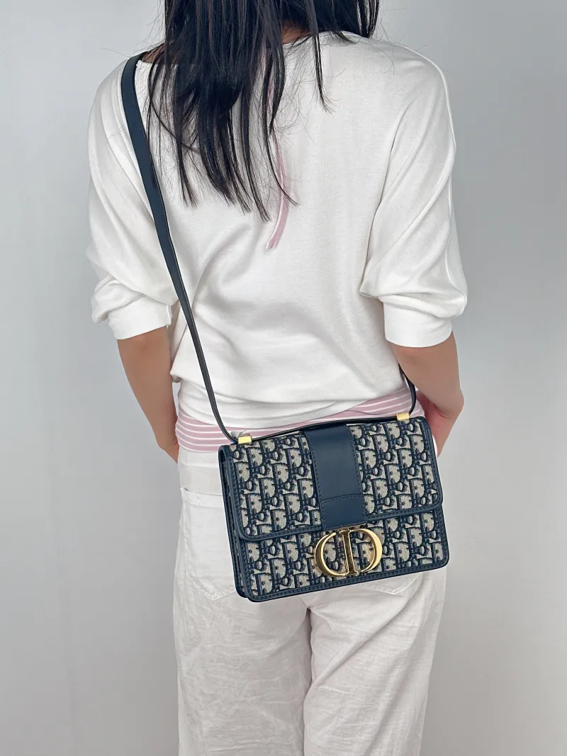 DIOR Crossbody Bag30Montaigne 30 Edition Canvas Medium24 × 8 × 17 cm — on-model view 1 of 3