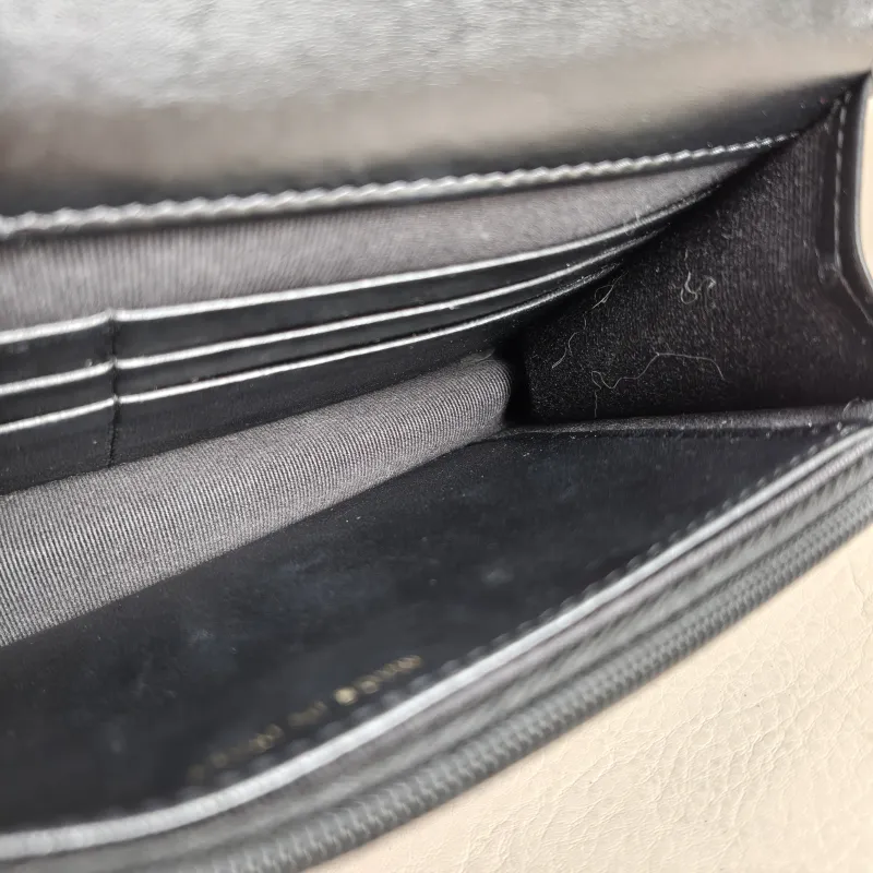Chanel Crossbody Bag woc Black Lambskin Mini 19.2 × 3.5 × 12.3 cm — detail view 6 of 13