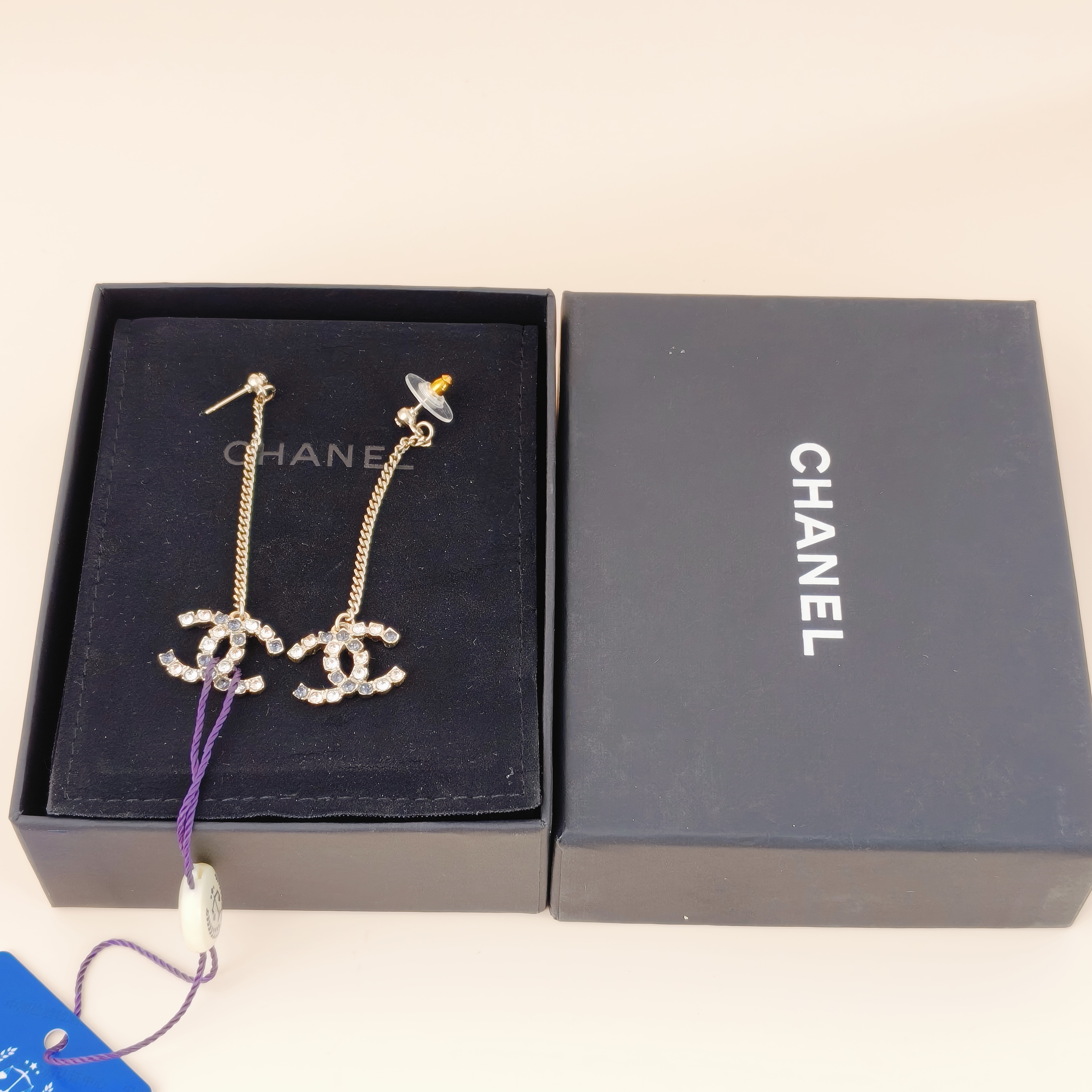 Chanel Earrings Earrings Black with Gold-Tone Hardware One Size โ cover view 5 of 10