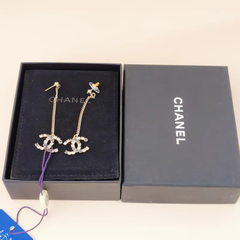 Chanel Jewelry · Earrings Black with Gold-Tone Hardware One Size — cover view 7 of 10
