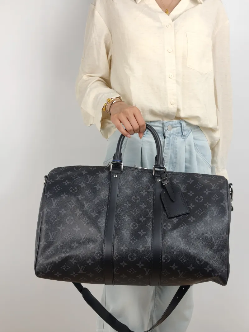 Louis Vuitton Crossbody Bag Keepall 45 Shoulder Strap Edition Monogram PVC 45 × 20 × 27 cm — on-model view 2 of 2