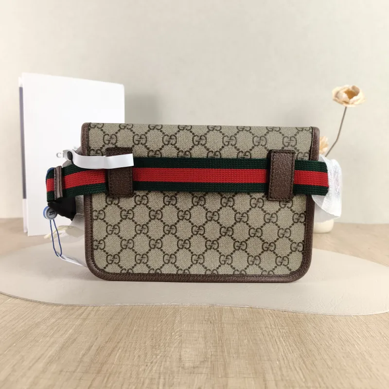 GUCCI Crossbody Bag Neo Vintage Belt Bag Monogram PVC Medium 24 × 4 × 17 cm — cover view 5 of 5