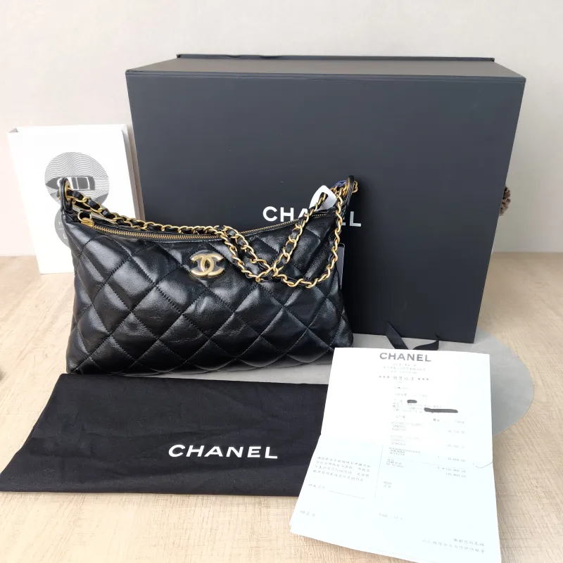Chanel Shoulder Bag 25s hobo Black Lambskin 32 × 4 × 18 cm — cover view 3 of 6