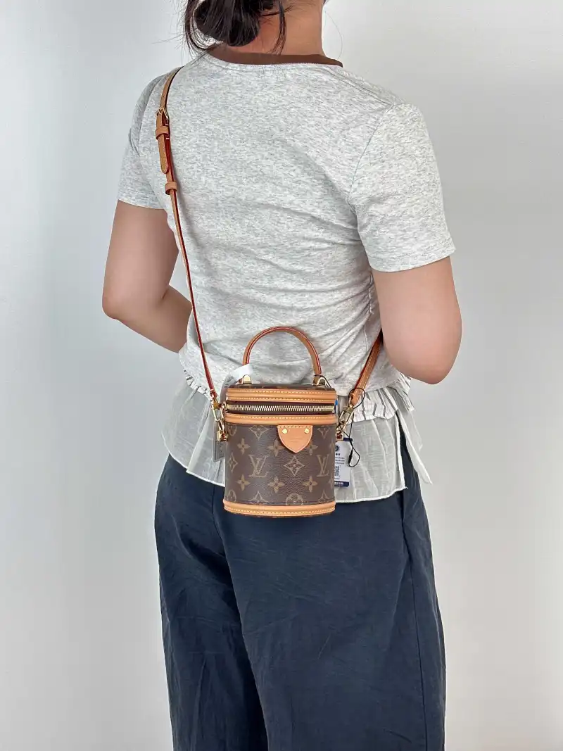 Louis Vuitton Crossbody Bag Cannes Monogram PVC nano 14 × 12 × 14.5 cm — on-model view 3 of 3