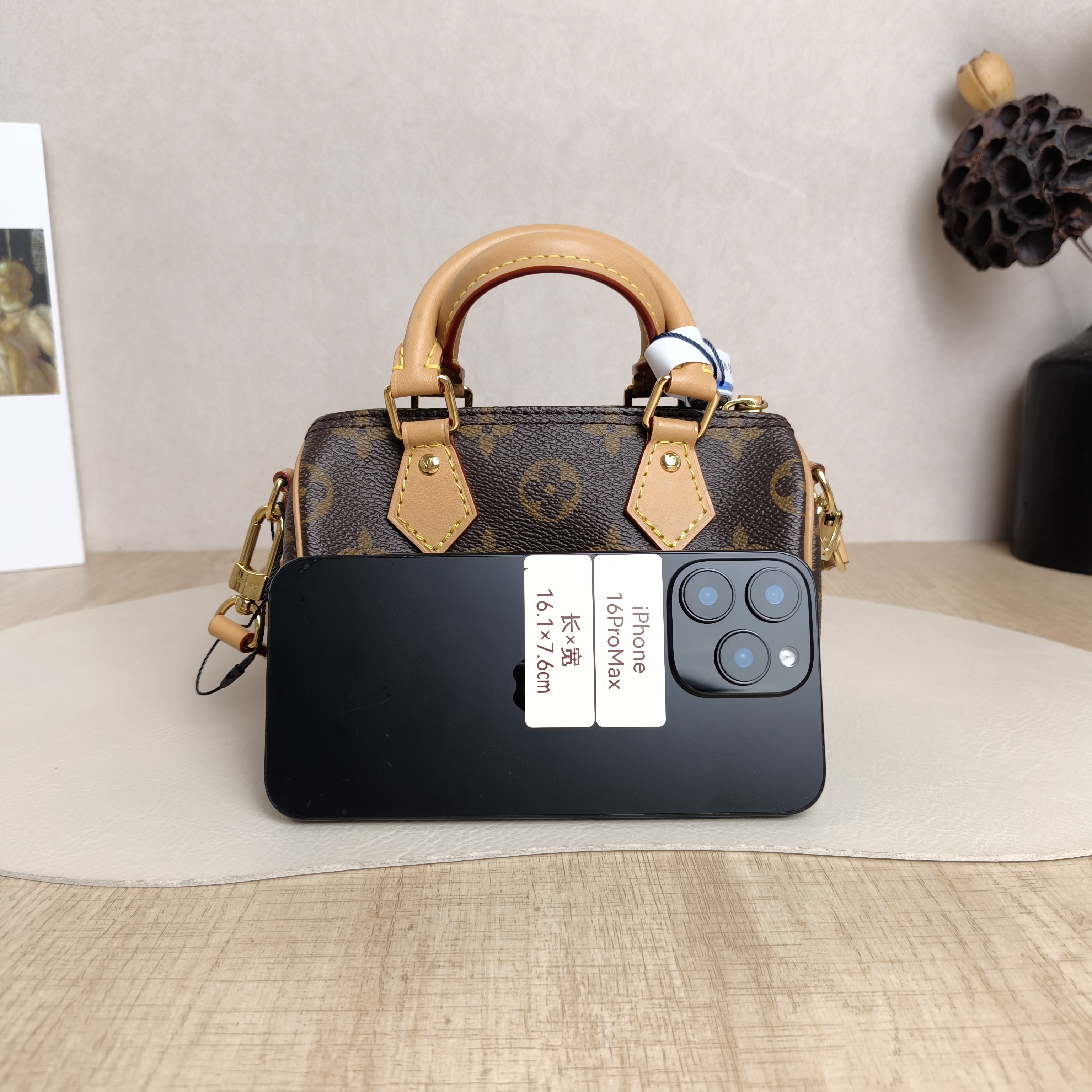 Louis Vuitton Crossbody Bag Speedy Nano Shoulder Strap PV Cnano16 × 7.5 × 10 cm — cover view 4 of 5