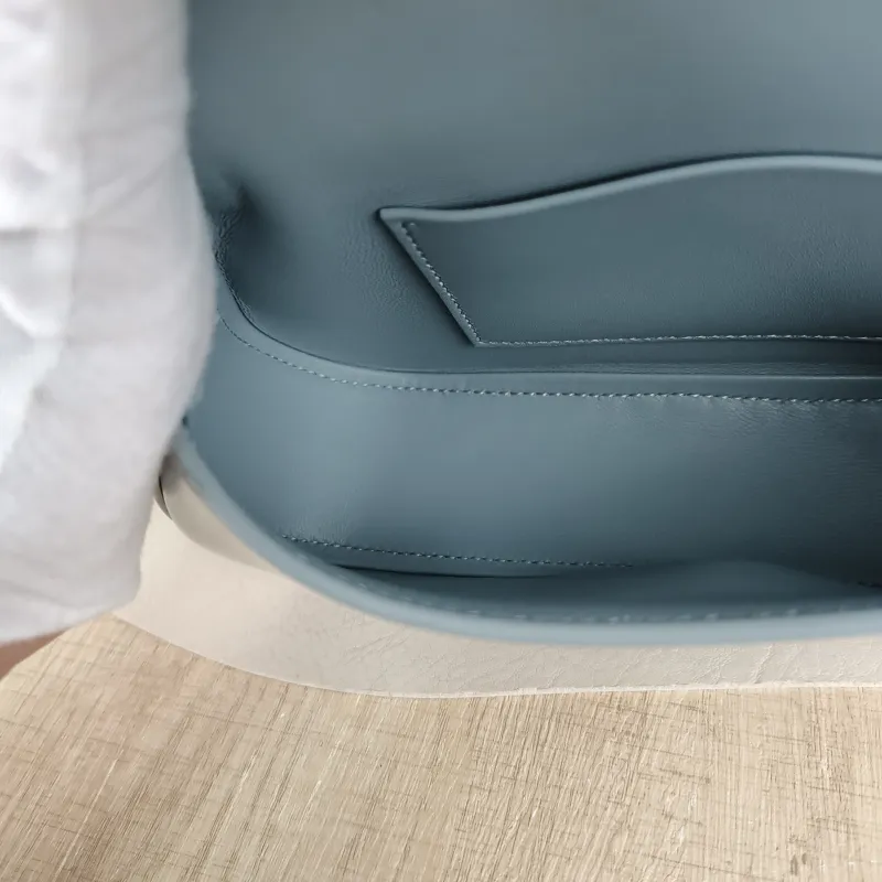 CELINE Crossbody Bag teen lola Crossbody Bag Blue Calfskin One Size 20 × 5 × 11.5 cm — detail view 2 of 10