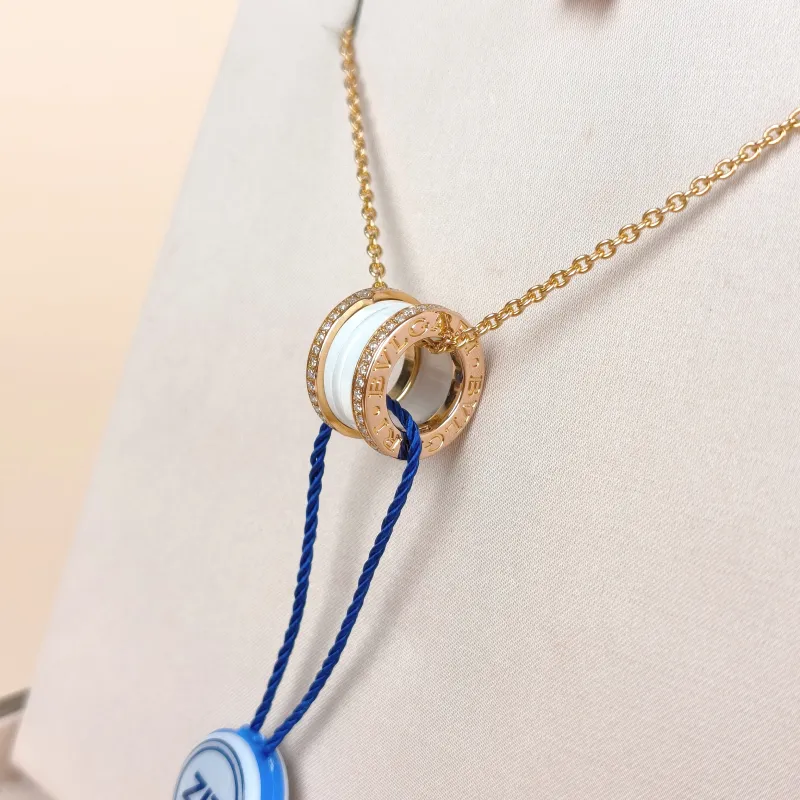 Bvlgari Necklace B.ZERO1Collection White Pavé Diamond Rose Gold Rose Gold Diamond18KR ose Gold One Size 46cm — cover view 2 of 9