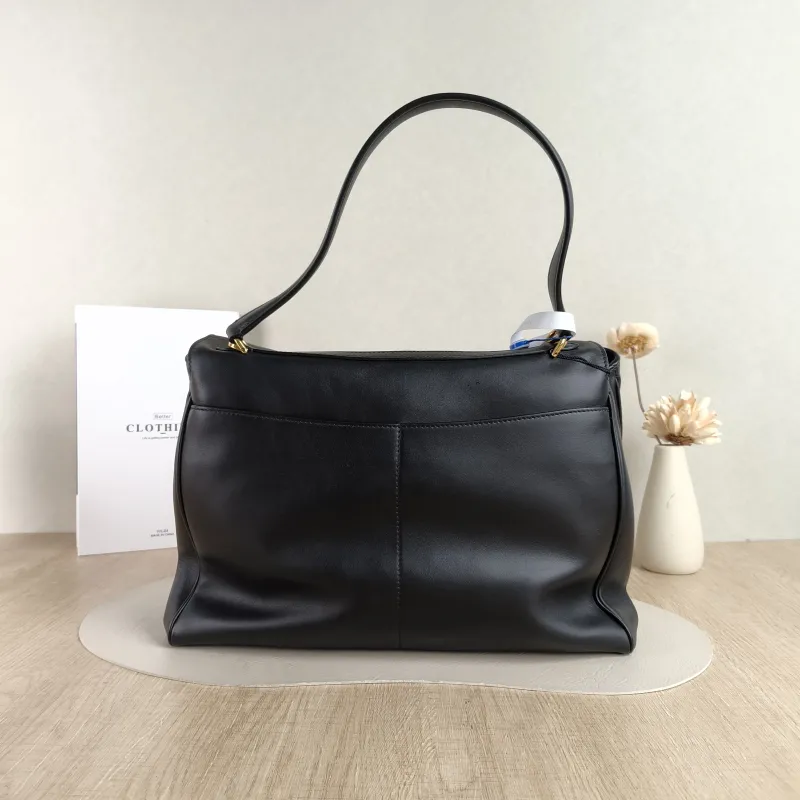 BALENCIAGA Crossbody Bag RODEO Black CC alfskin Medium 35 × 11 × 23.5 cm — cover view 4 of 5