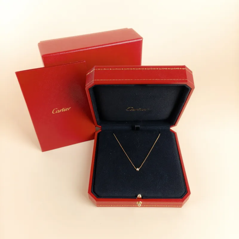 CARTIER Necklace d'Amour Necklace Rose Gold Diamond18KR ose Gold Mini 41cm — cover view 6 of 7