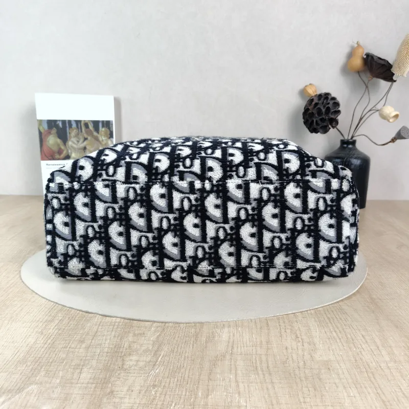 DIOR Shoulder Bag Shoulder Bag Black Monogram Nylon One Size 37 × 13 × 43 cm — cover view 5 of 5