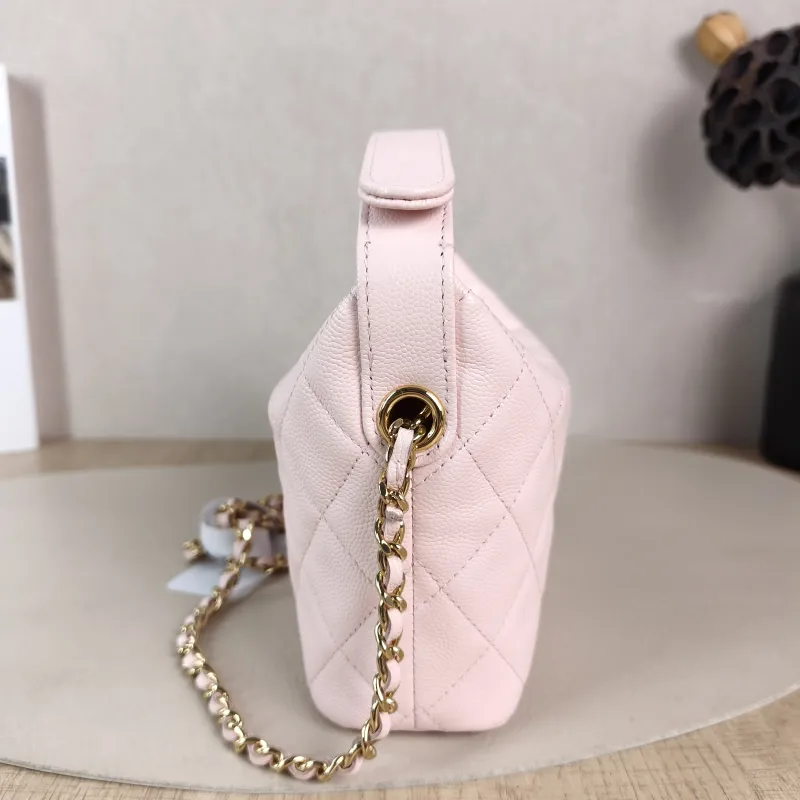 Chanel Crossbody Bag Crossbody Bag Pink Grained Calfskin One Size 16 × 6.5 × 12.5 cm — detail view 11 of 11