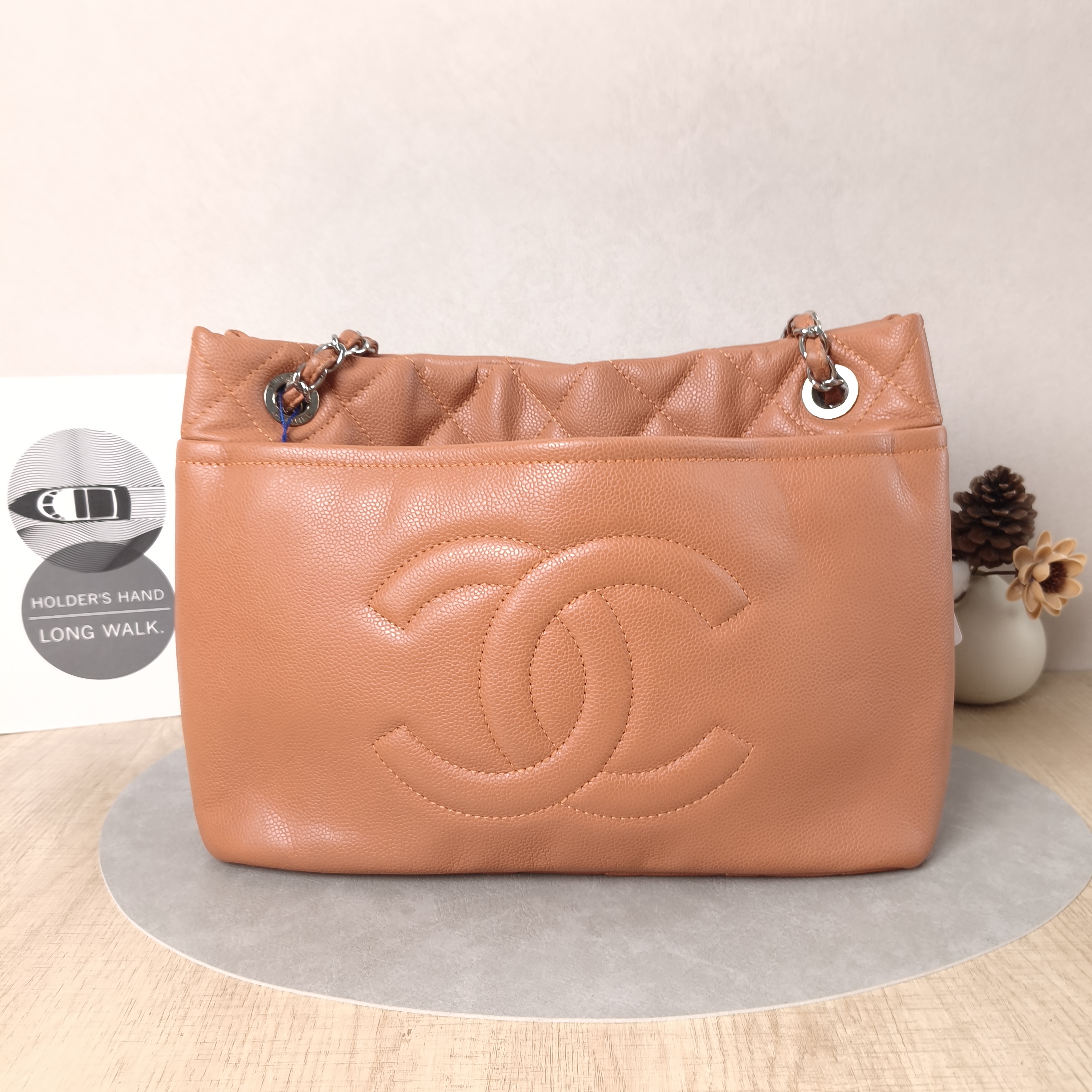 Chanel Shoulder Bag tote Pink Calfskin One Size32 × 16 × 24 cm