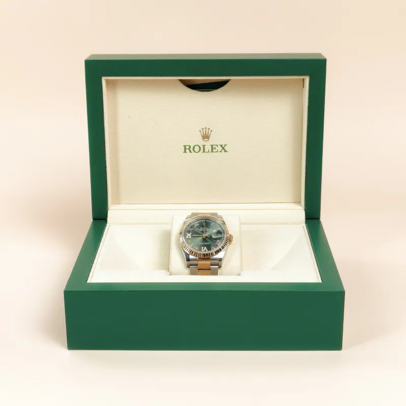 Rolex Watch · Watch Green 18k Diamond 36mm Yellow Gold Yellow Gold 36mm — cover view 4 of 10