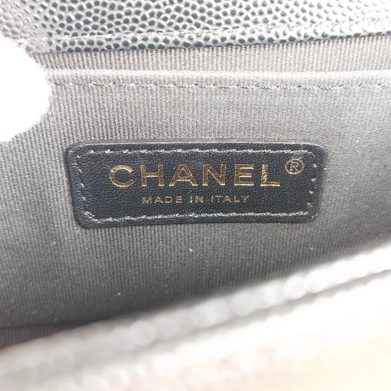 Chanel Crossbody Bag Le Boy​Black Grained Calfskin Small20.5 × 8.5 × 12 cm — detail view 15 of 15