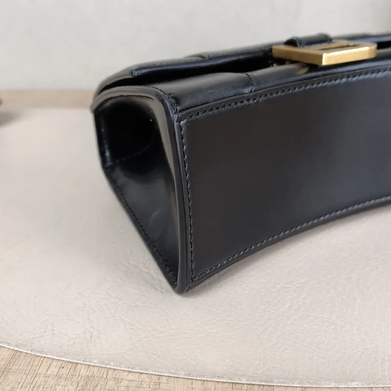 BALENCIAGA Crossbody Bag Hourglass Hourglass Bag Black Calfskin XS 19 × 8 × 13 cm — detail view 2 of 11