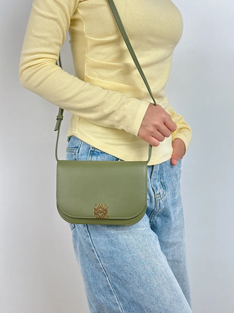 LOEWE Crossbody Bag Goya Calfskin Small 19 × 6 × 13.5 cm — on-model view 2 of 2