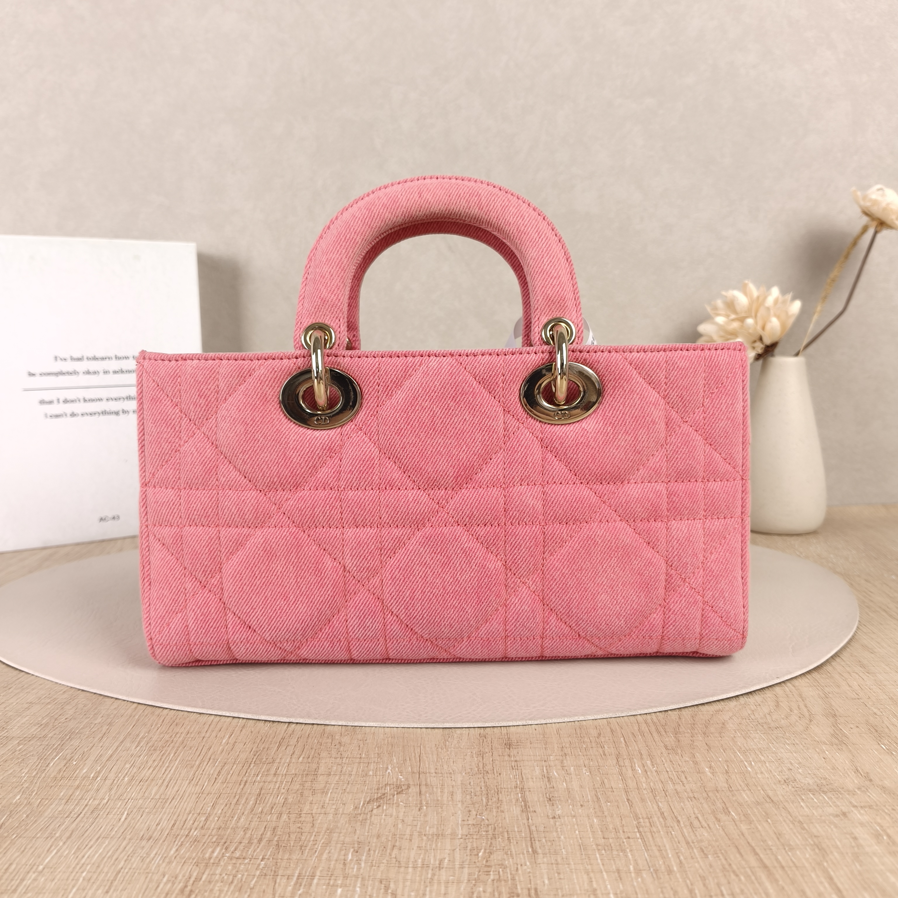 DIOR Top Handle Bag Lady D-Joy Pink Medium26 × 5 × 13.5 cm — cover view 4 of 8