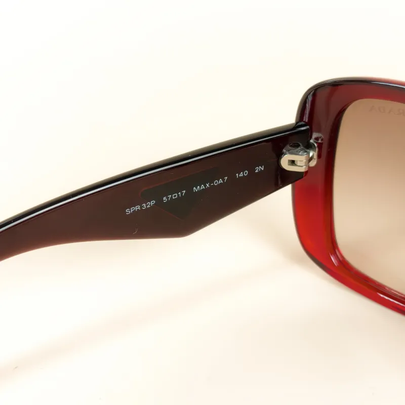 PRADA Eyewear Burgundy Eyewear One Size — cover view 5 of 6