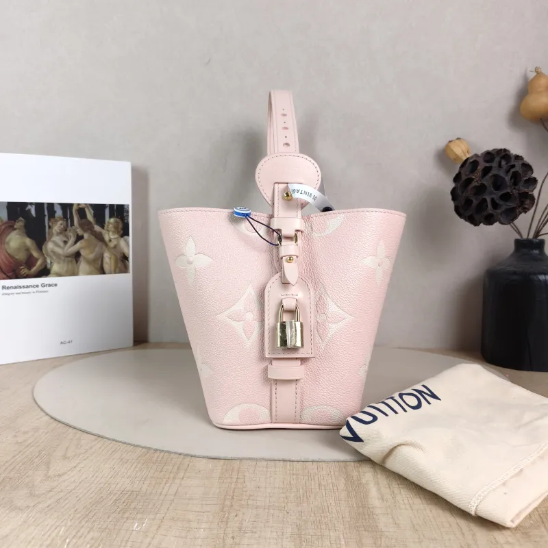 Louis Vuitton Top Handle Bag ALL IN BB · White Empreinte Embossed Calfskin BB16 × 12 × 18 cm — cover view 4 of 6