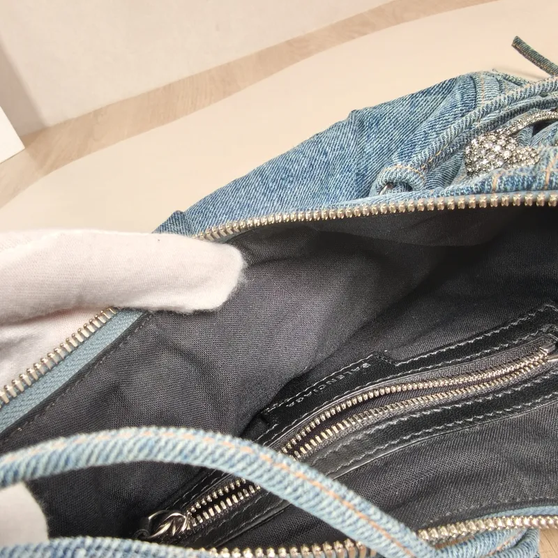BALENCIAGA Crossbody Bag LE CAGOLE Blue Small33 × 8.5 × 16 cm — detail view 6 of 13