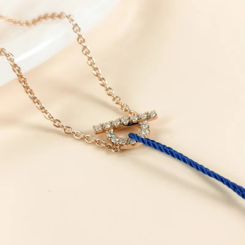 Hermès Bracelet Finesse QP avé Diamond Bracelet Rose Gold Diamond18KR ose Gold One Size16.5cm — cover view 4 of 6