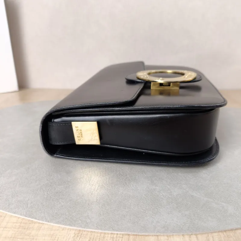 CELINE Crossbody Bag Crossbody Bag Black Calfskin One Size24 × 5 × 18 cm — detail view 12 of 20