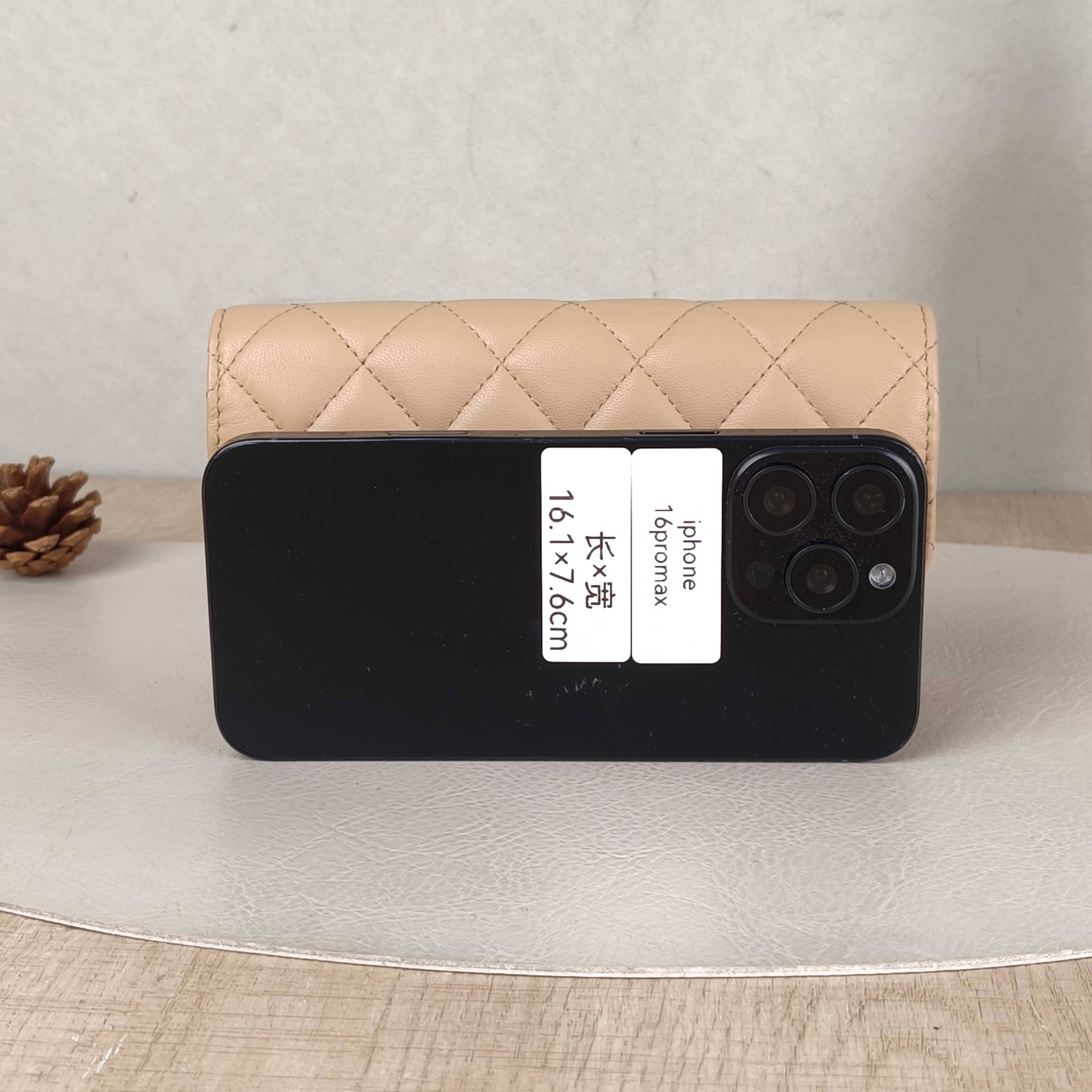 Chanel Crossbody Bag woc Collection Taupe Lambskin mini17 × 5 × 9.5 cm — cover view 2 of 6
