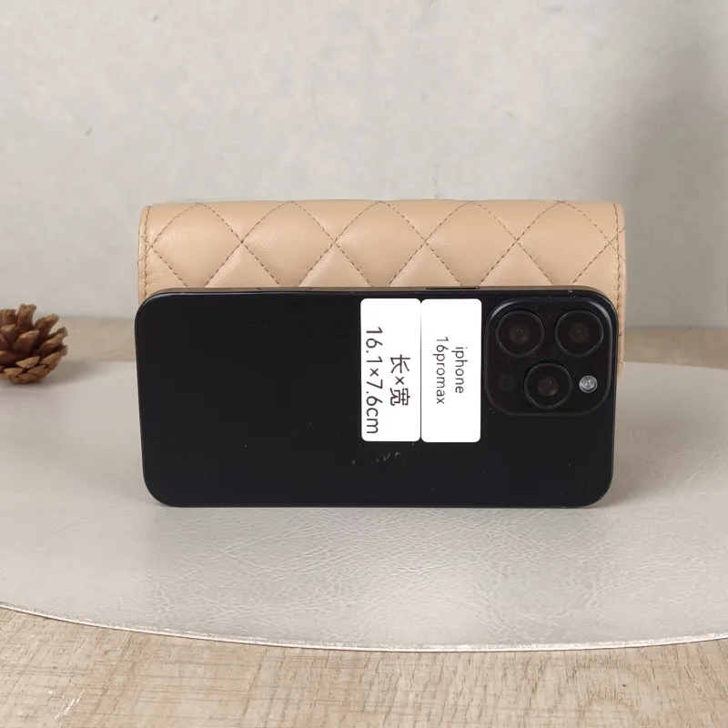 Chanel Crossbody Bag woc Collection Taupe Lambskin mini17 × 5 × 9.5 cm — cover view 2 of 6