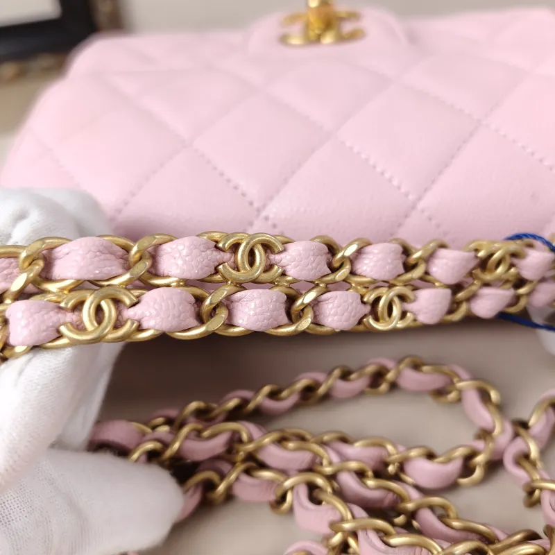 Chanel Crossbody Bag Edition mini Pink Grained Calfskin mini20 × 6 × 12 cm — detail view 13 of 14