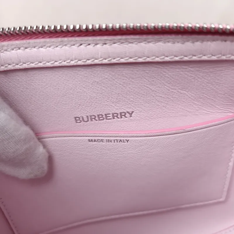 BURBERRY Shoulder Bag Shoulder Bag Pink Calfskin One Size 22.5 × 4.5 × 14 cm — detail view 9 of 11
