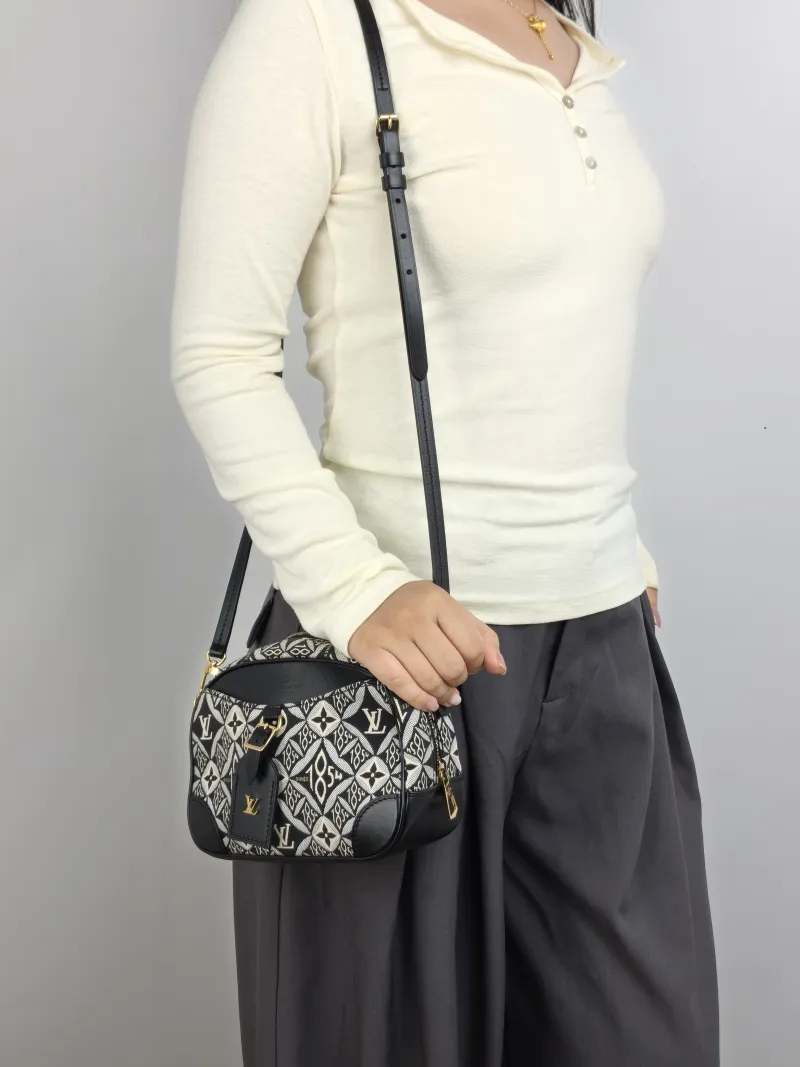 Louis Vuitton Crossbody Bag Deauville Camera Bag 1854 Calfskin Mini 21 × 7 × 16 cm — on-model view 1 of 2