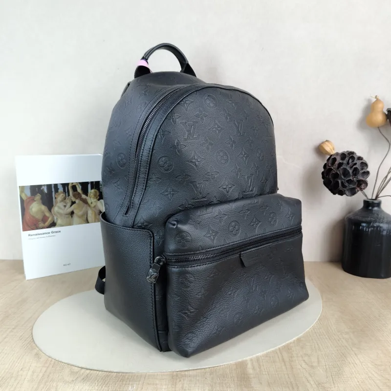 Louis Vuitton Backpack Discovery Backpack Black Calfskin Small 29 × 20 × 38 cm — cover view 5 of 5