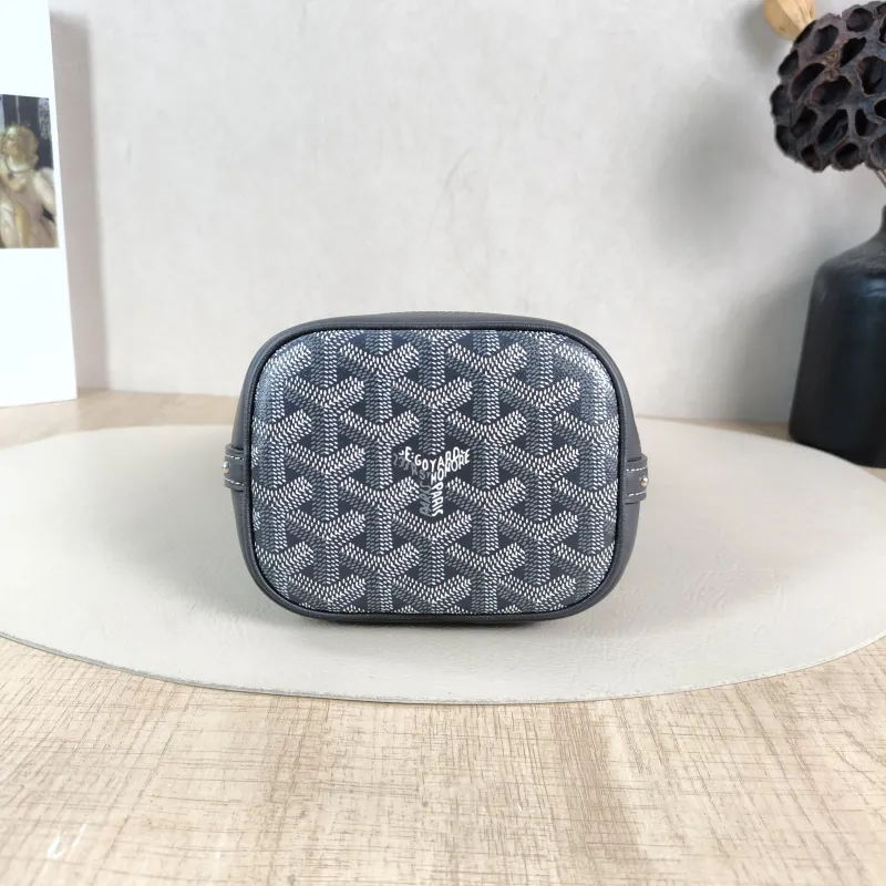 GOYARD Crossbody Bag Petit Flot Grey ine Canvasmini12 × 10 × 17.5 cm — cover view 4 of 6