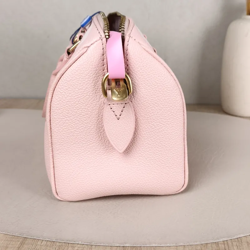 Louis Vuitton Crossbody Bag Speedy20 Pink Empreinte Embossed Calfskin Small 20.5 × 12 × 13.5 cm — detail view 1 of 11