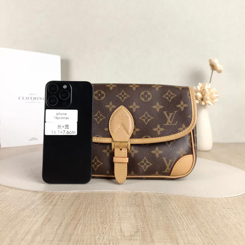 Louis Vuitton Crossbody Bag Diane Baguette Bag Shoulder Strap PVC Small 24 × 9 × 15 cm — cover view 4 of 6