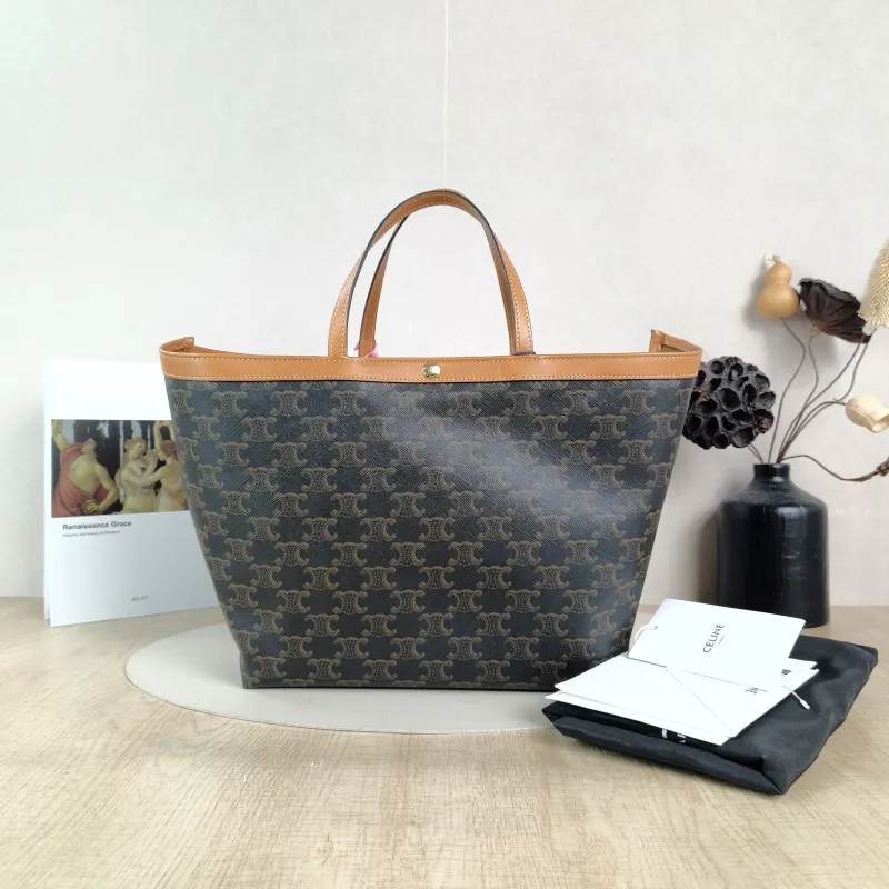 CELINE Shoulder Bag CABAS Tote Bag Monogram PVC One Size27 × 9 × 24 cm — cover view 6 of 6